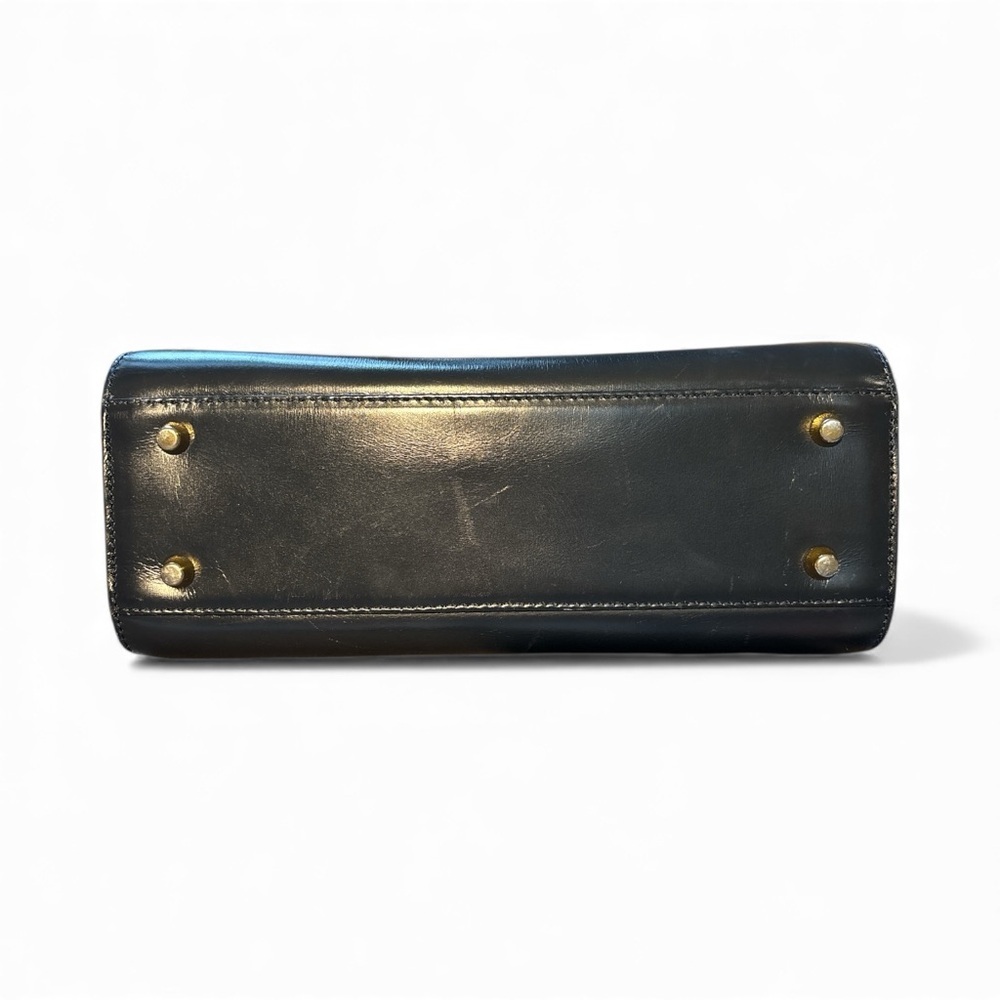 Vintage Bally Black Leather Top Handle Bag - Picture 12 of 12